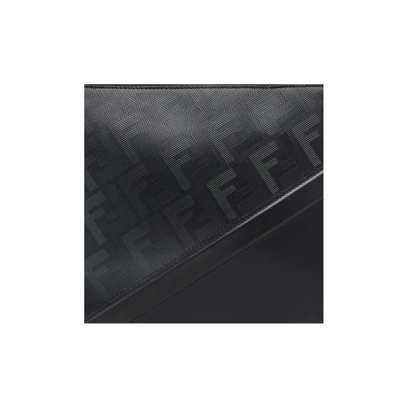 FENDI Calfskin Clutch Regular Men's Black-3