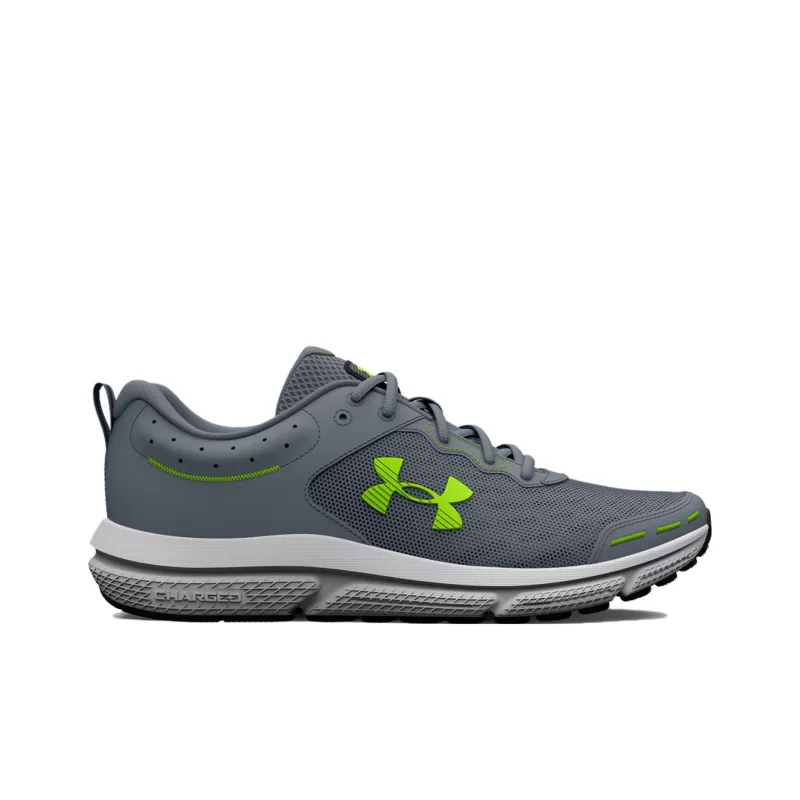 Under Armour Charged Assert 10 4E Wide 'Gravel Lime Surge'-1