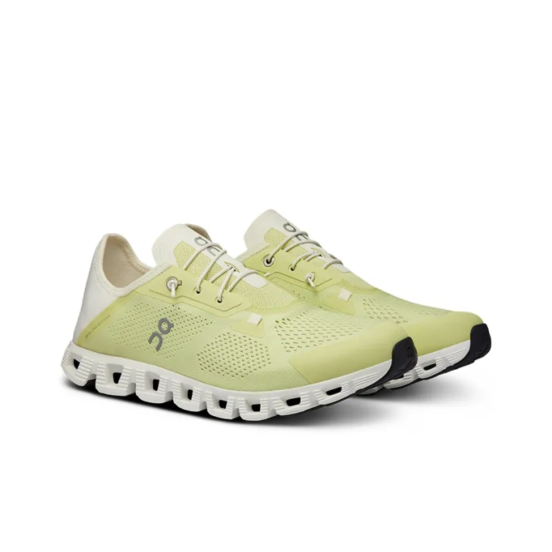 On Cloud 5 Breathable Low Top Running Shoes Men's Yellow White-2