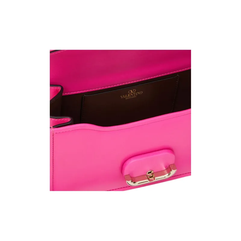 Valentino Calfskin Handbag Shoulder Bag Women's Pink-4