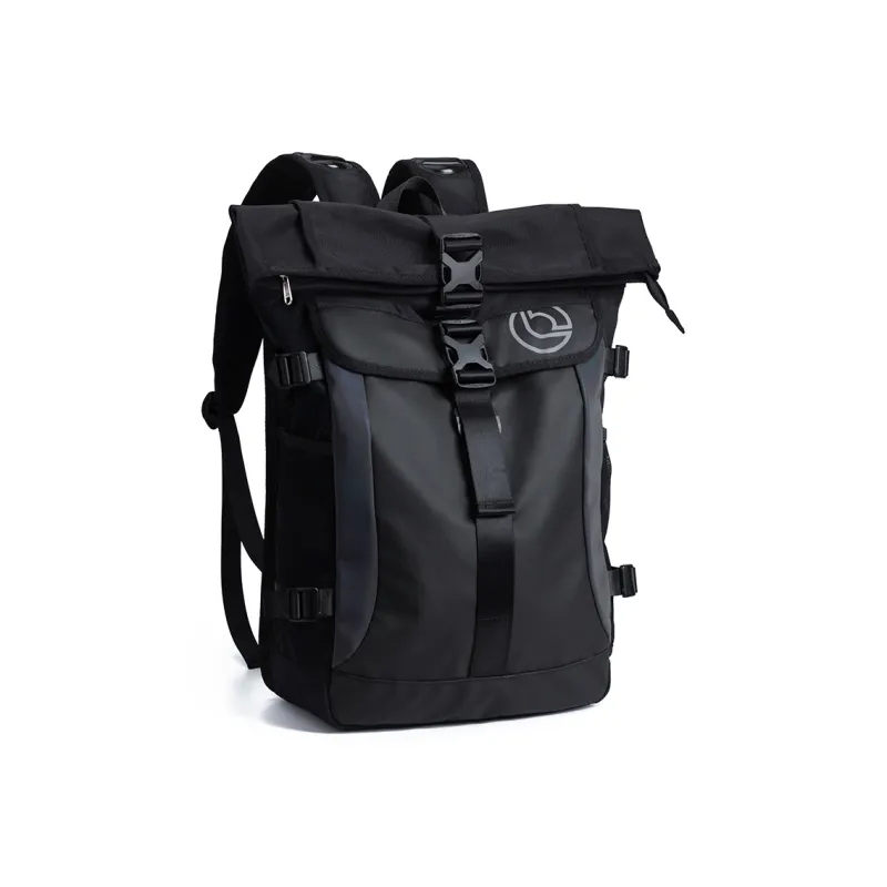 LOVERPUSS Polyester Backpack Large Size Unisex Black-1