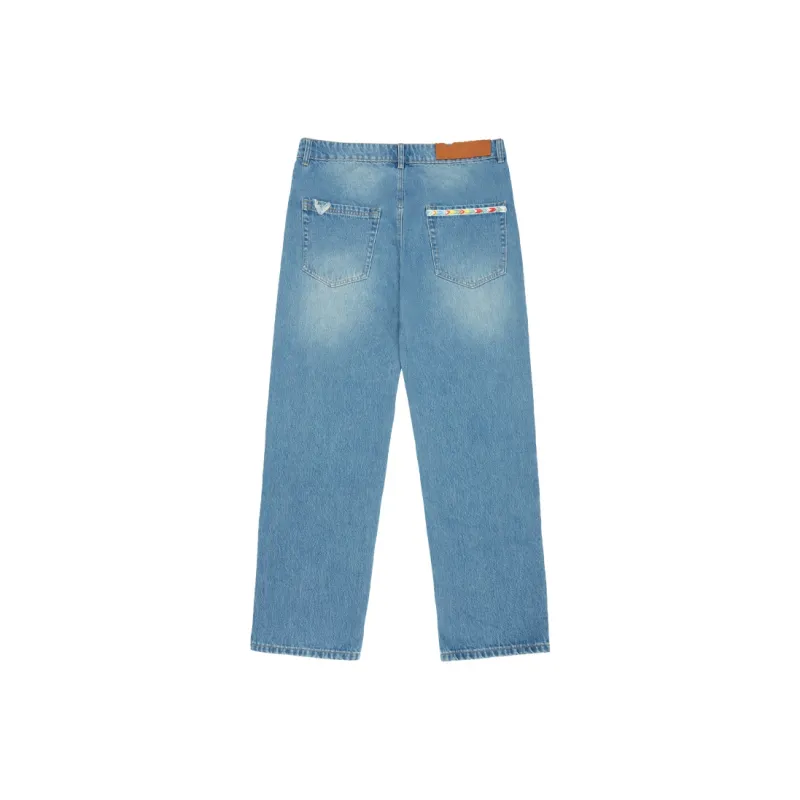 Randomevent AW23 Fall/Winter Collection Jeans Unisex Blue-1