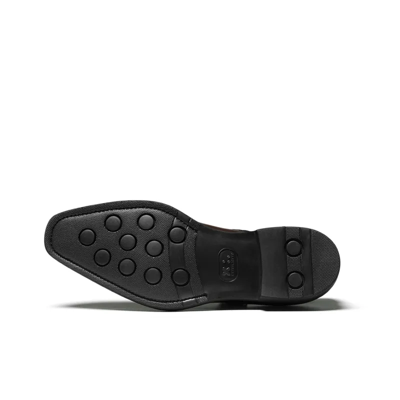 TRUFFAUT Dress Shoes Men Low Top Dark Brown/Black-4