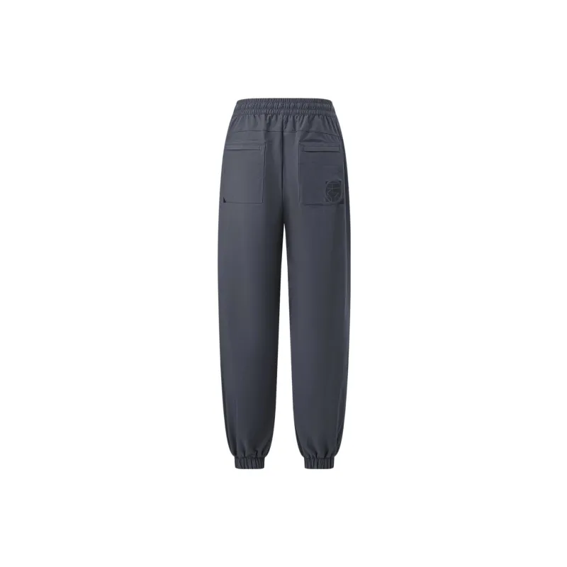 LiNing Knitted Sweatpants Men's Charcoal Black-1