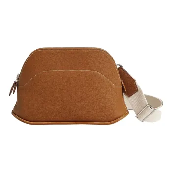 HERMES Bolide Togo Calfskin With Swift Calfskin Bowling Bag Shoulder Bag Crossbody Bag Women's Brown/Multicolor