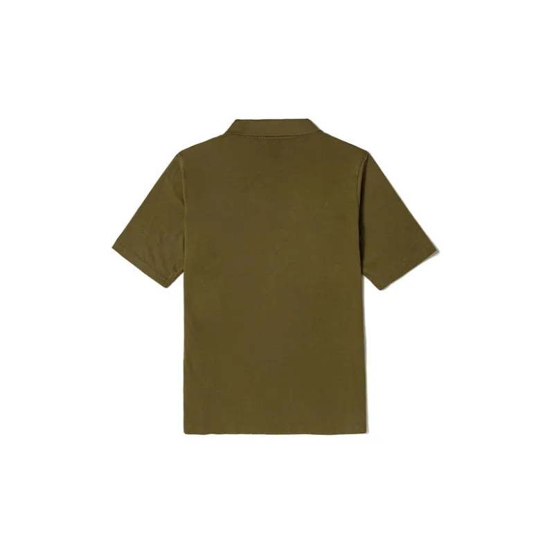 Timberland Polo Shirts Men Dark Olive Green-1
