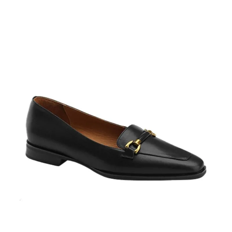 F·LOVES·f Square Toe Slip-on Women's Black-1
