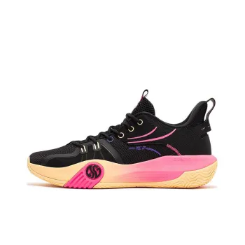 361° Ag Volley 3 Cushioned Wear Resistant Breathable Rebound Low Top Performance Basketball Shoes Men's Black