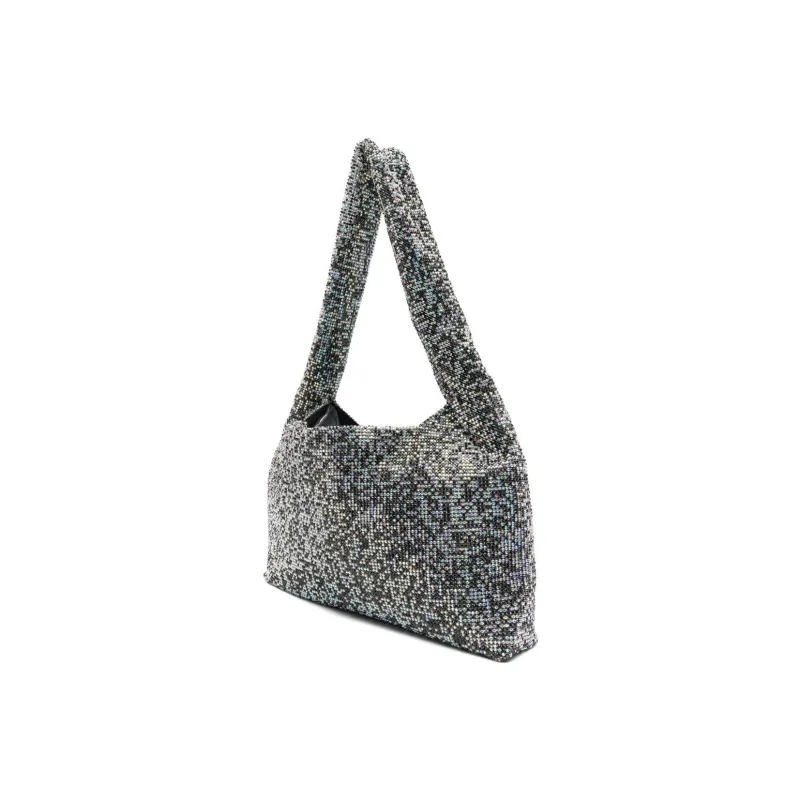 KARA Embellished Mesh Armpit Shoulder Bag-1