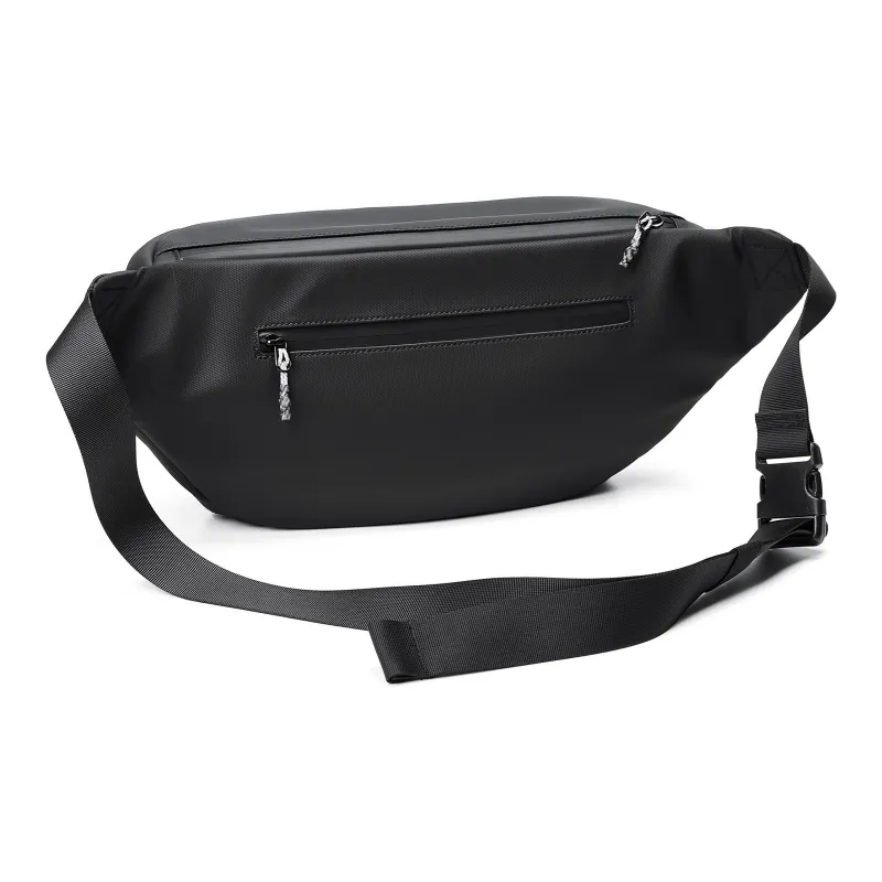 Pepsi Water Repellent PU Shoulder Bag, Crossbody Bag, Sling Bag, Fanny Pack Regular Unisex Black/White-3