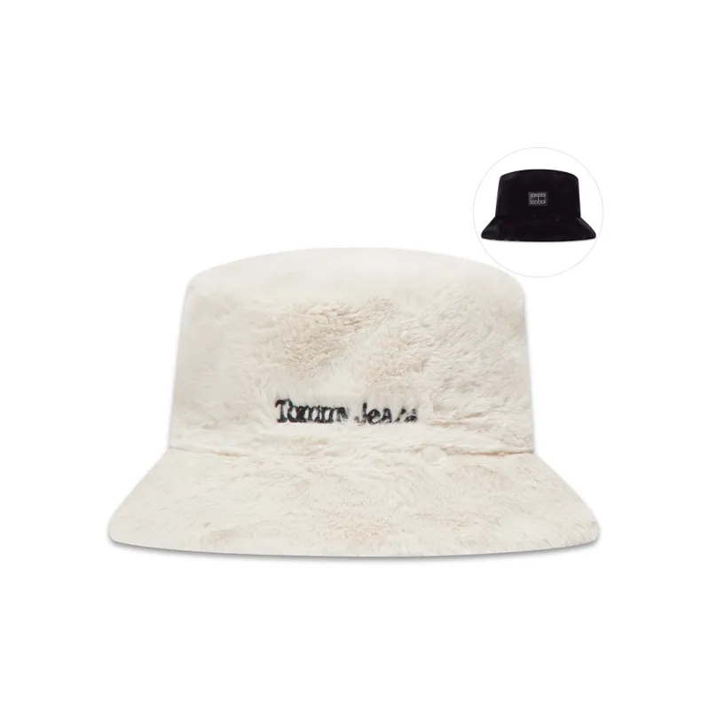 Tommy Hilfiger Bucket Hats Women's Ecru/Black-0