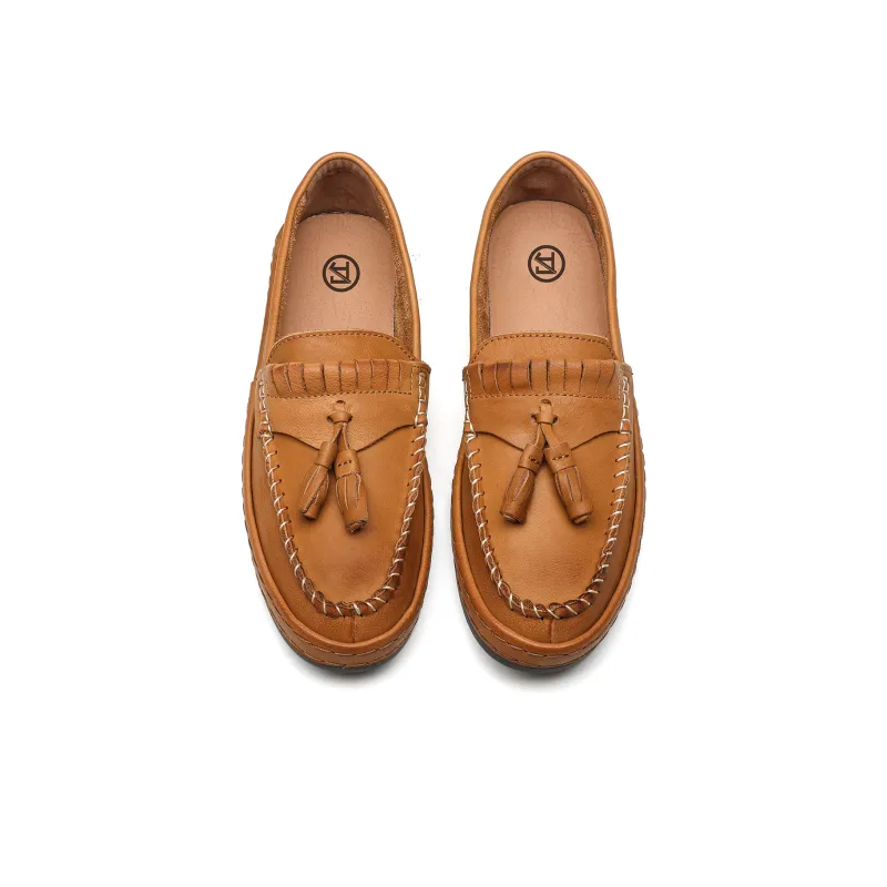 DIENGRLEY Loafers Men Low Top Yellow/Black-2