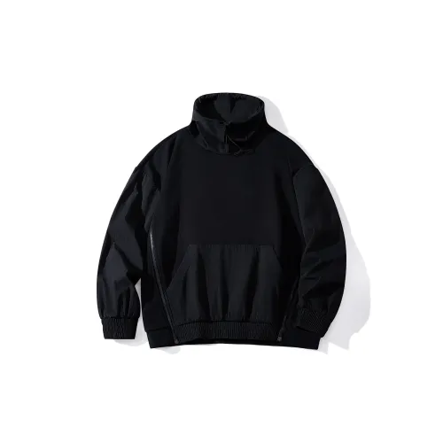 JIPIAO Sweatshirts Unisex Black