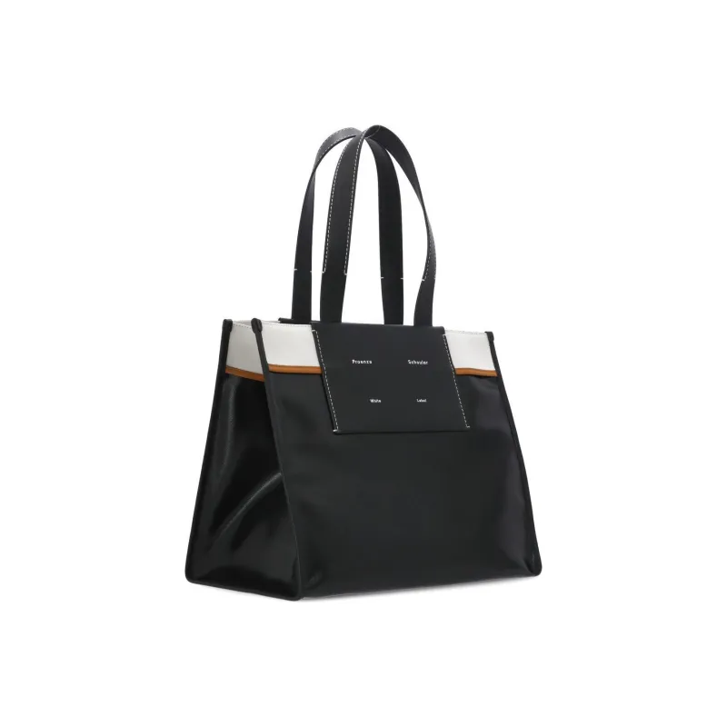 PROENZA SCHOULER Calfskin One Shoulder Handbags Large Size Women's Black-2