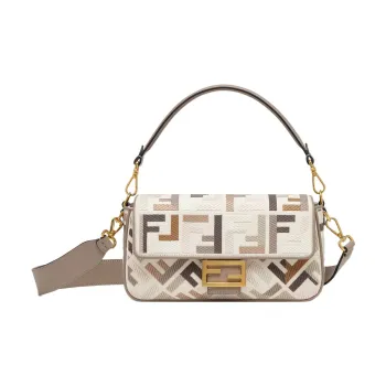 FENDI Baguette Canvas Portable Crossbody Bag, Shoulder Bag Medium Size Women's Multicolor