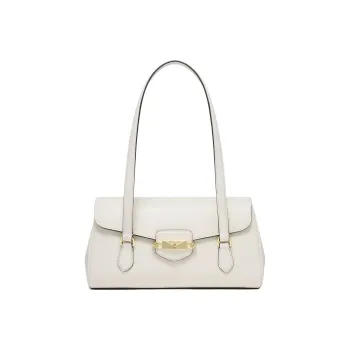MICHAEL KORS Fleur Grained Calfskin Tote Bag Shopping Bag Handbag Shoulder Bag Women's Milk White