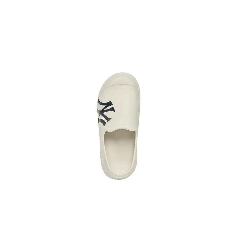 MLB Sandal Chunky Bouncer Rubber Sole Odor Resistant Slip Resistant Wrap toe Slippers Unisex White-3