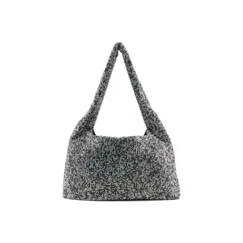 KARA Embellished Mesh Armpit Shoulder Bag