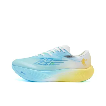 QIAODAN Flying Shadow PB3.0   Strong Wind Blowing Running Shoes Women's Low Top Yellow/Green