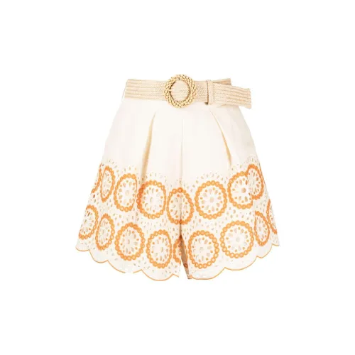 Zimmermann Broderie-anglaise Linen Short Shorts