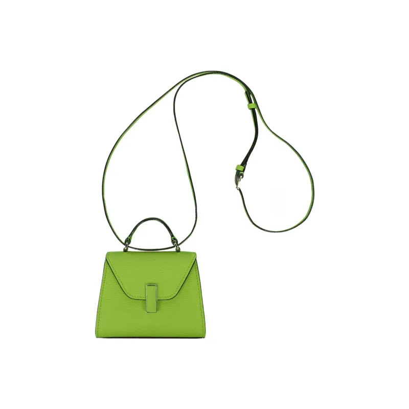 Valextra Iside Calfskin Portable One Shoulder Crossbody Fanny Pack Women's Apple Green-1