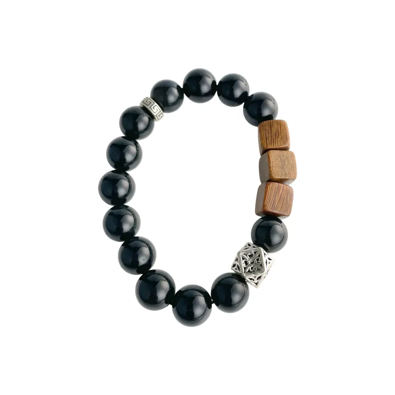 SHIYI N CIFANG Obsidian Bracelets Unisex-0