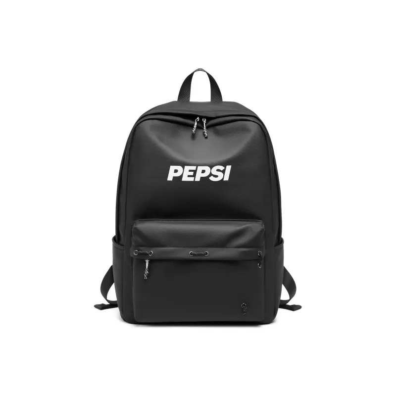 Pepsi Water Repellent PU Backpack Tubas Unisex Black/White-2