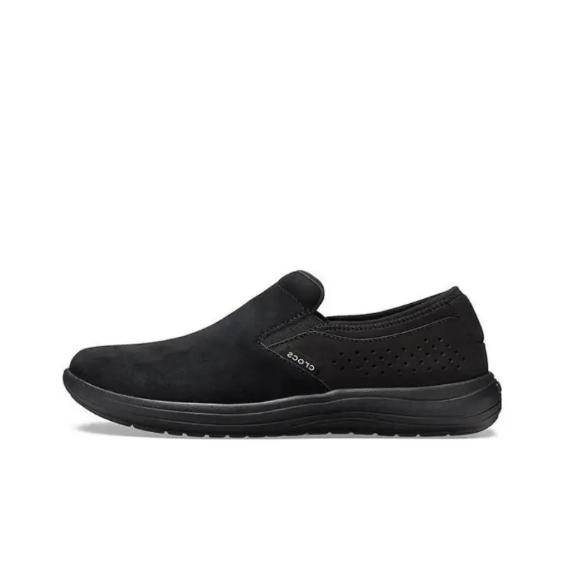 Crocs Reviva Suede Slip on 'Black'-0