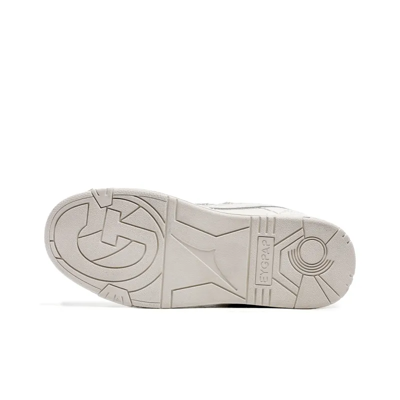 EYGPAP Low Top Skateboard Shoes Unisex White-3