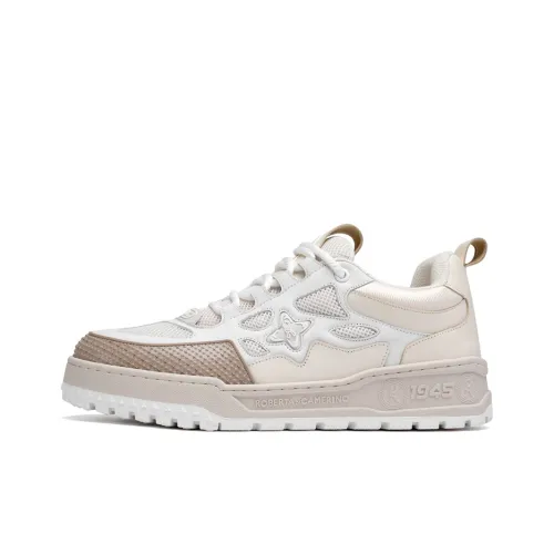 ROBERTA DI CAMERINO Low Top Skateboard Shoes Men's Ecru