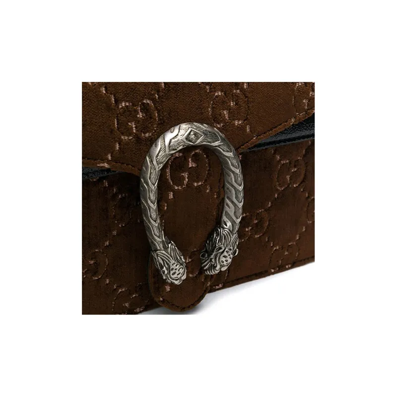 GUCCI Dionysus Velvet Shoulder Bag Crossbody Bag Regular Women's Brown-2