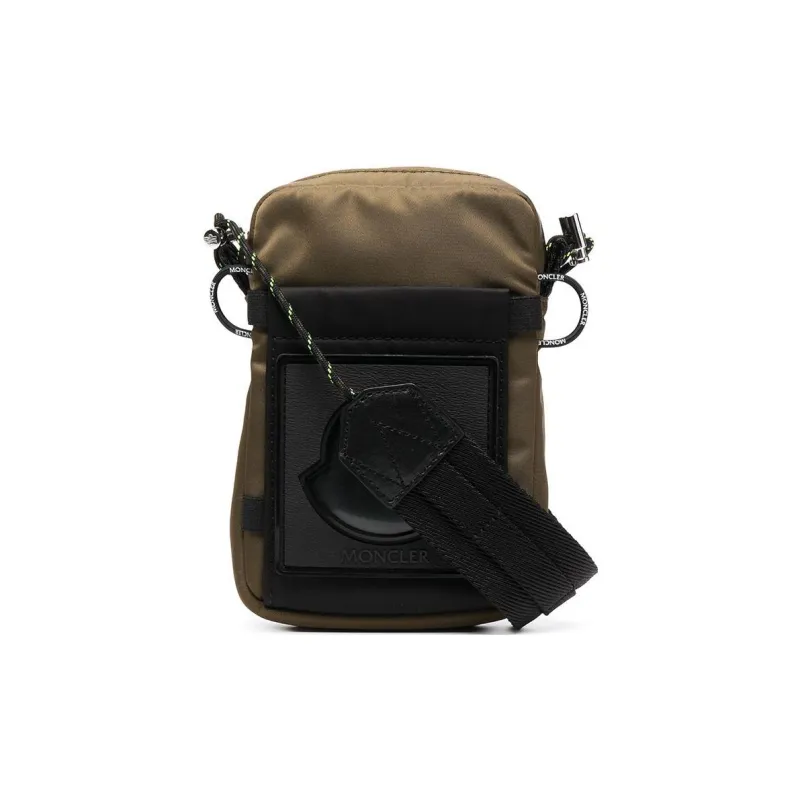 Moncler Polyamide Messenger Bag Crossbody Bag Shoulder Bag Men's Brown-0