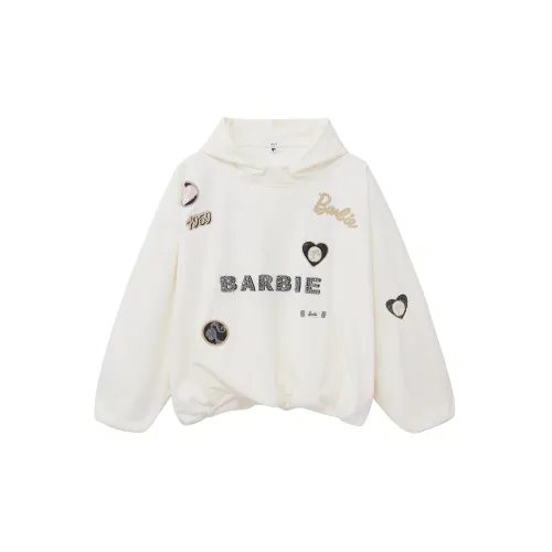 Disu/D'zzit X Barbie Co-branded Series Sweatshirts Women's White