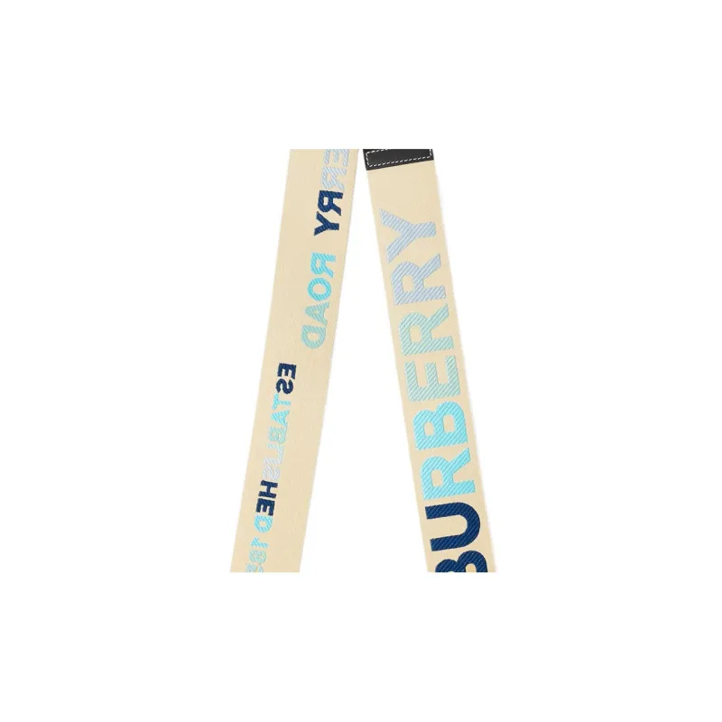 Burberry Cow Leather Shoulder Strap Bag Straps Women's Beige/Blue/Black-2