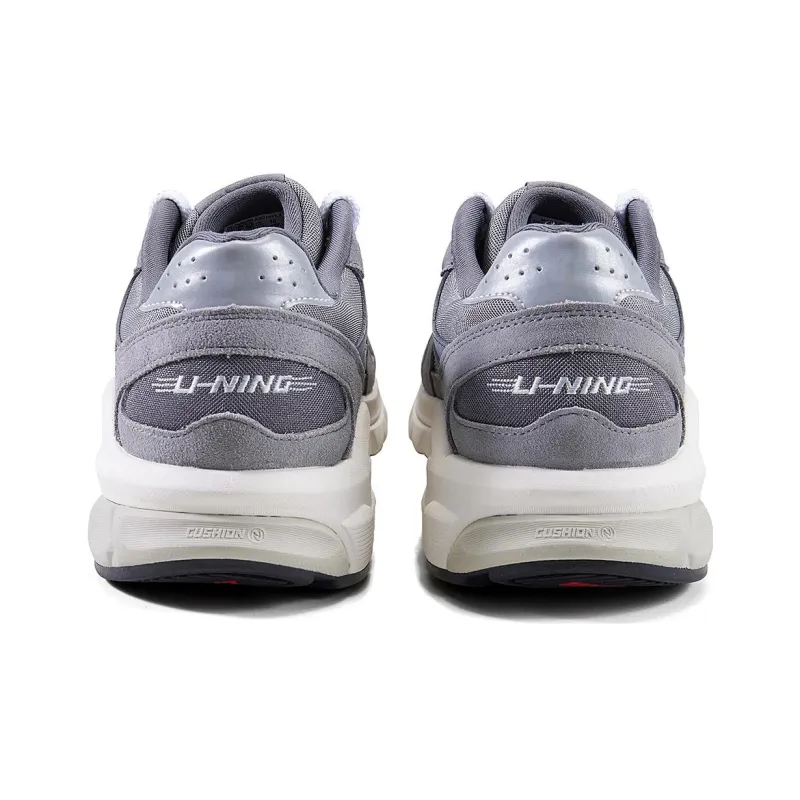 LiNing Furious Rider Runner Wear Resistant Slip Resistant Cushioning Low Top Casual Shoes Women's Gray-4