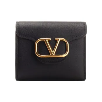 Valentino Leather Wallet Regular Women's Black