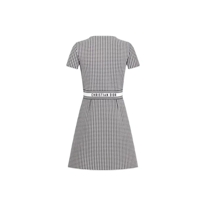 DIOR SS23 Short Sleeved Dress Women's Black-1