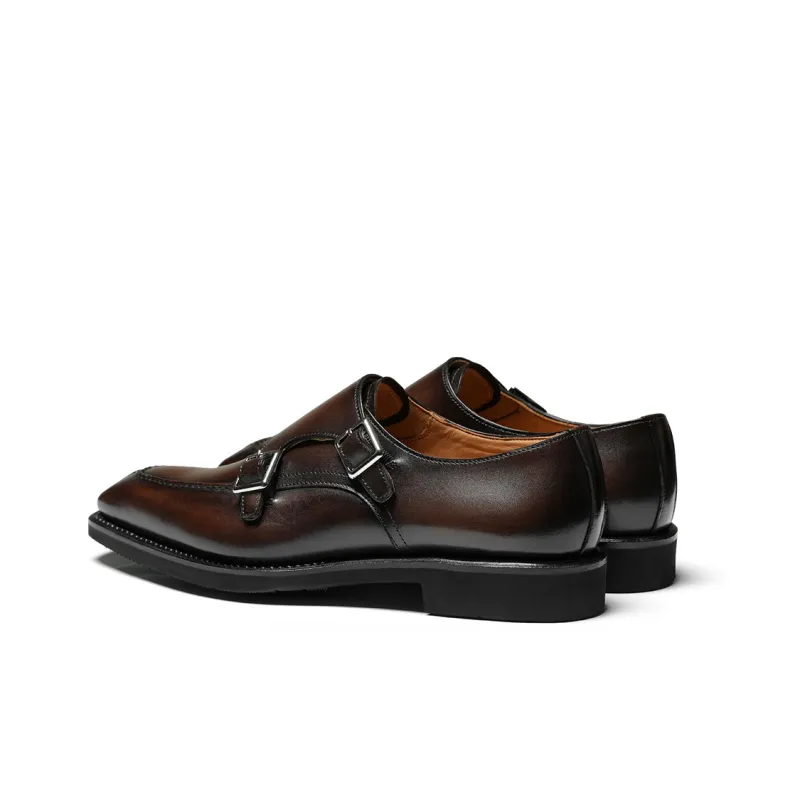 TRUFFAUT Dress Shoes Men Low Top Dark Brown/Black-2