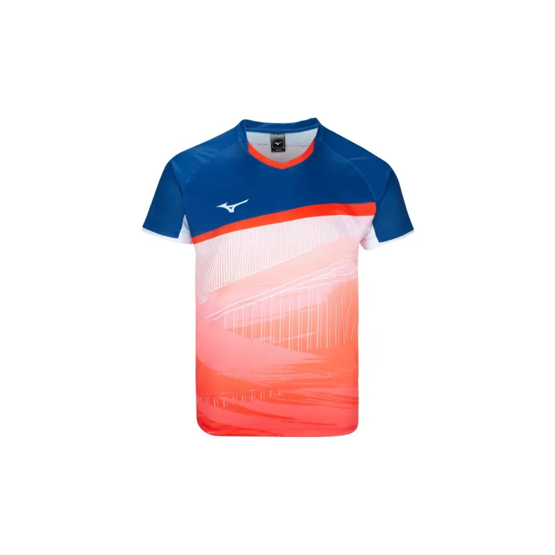 Mizuno Badminton Jerseys Unisex Orange Red-1