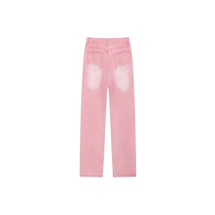 Garbege Jeans Women's Pink-1