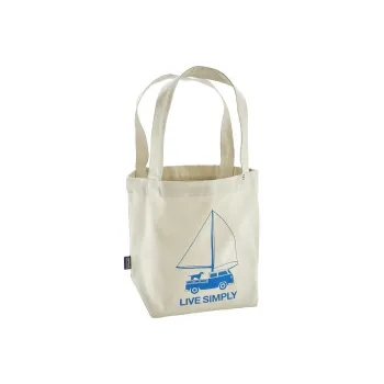 Patagonia Cotton Tote Bag Shopping Bag Handbag Regular Unisex White