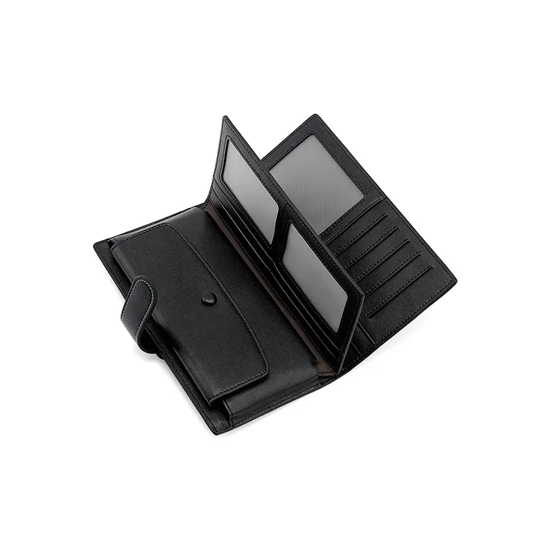 MashaLanti Synthetic Leather Business Document Bag Card Holder Wallet Regular Men's Dark Gray-4