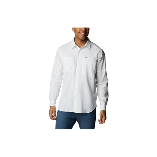 Columbia Silver Ridge Shirts Men White