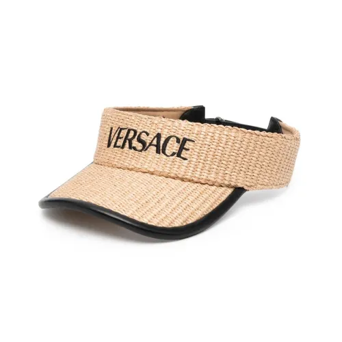 VERSACE Sun Protection Hats Men Light Brown