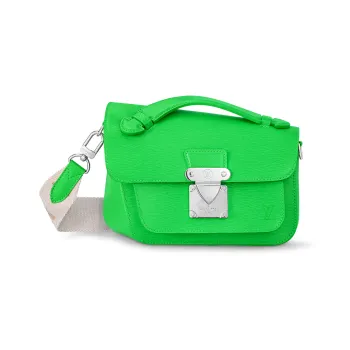 LOUIS VUITTON Monceau Cow Leather Monsoon Bag Handbag Shoulder Bag Crossbody Bag Men's Green