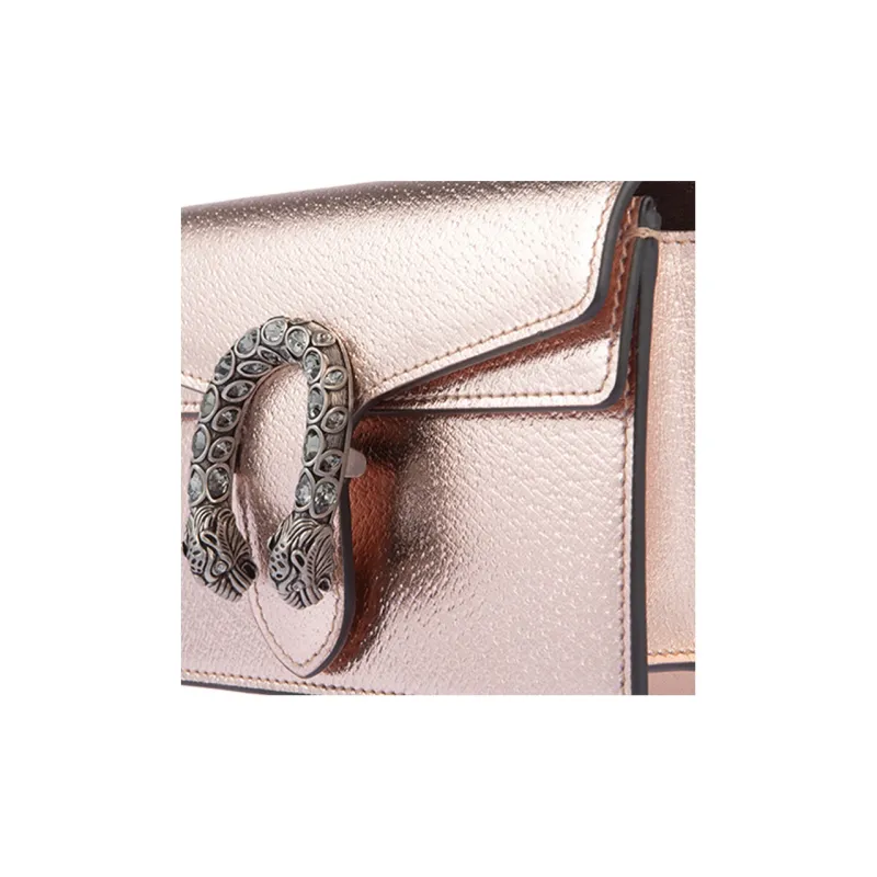 GUCCI Dionysus Cow Leather Shoulder Bag, Crossbody Bag Extra Mini Women's Champagne Pink-5
