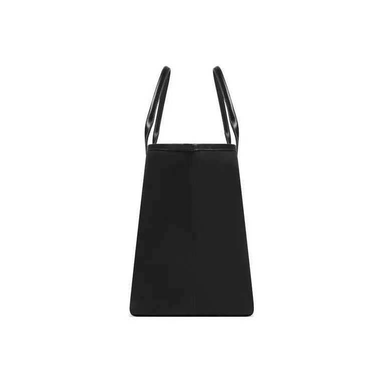 Balenciaga 100% Cotton Tote Bag, Shopping Bag, Handbag Trumpets Women's Black-5