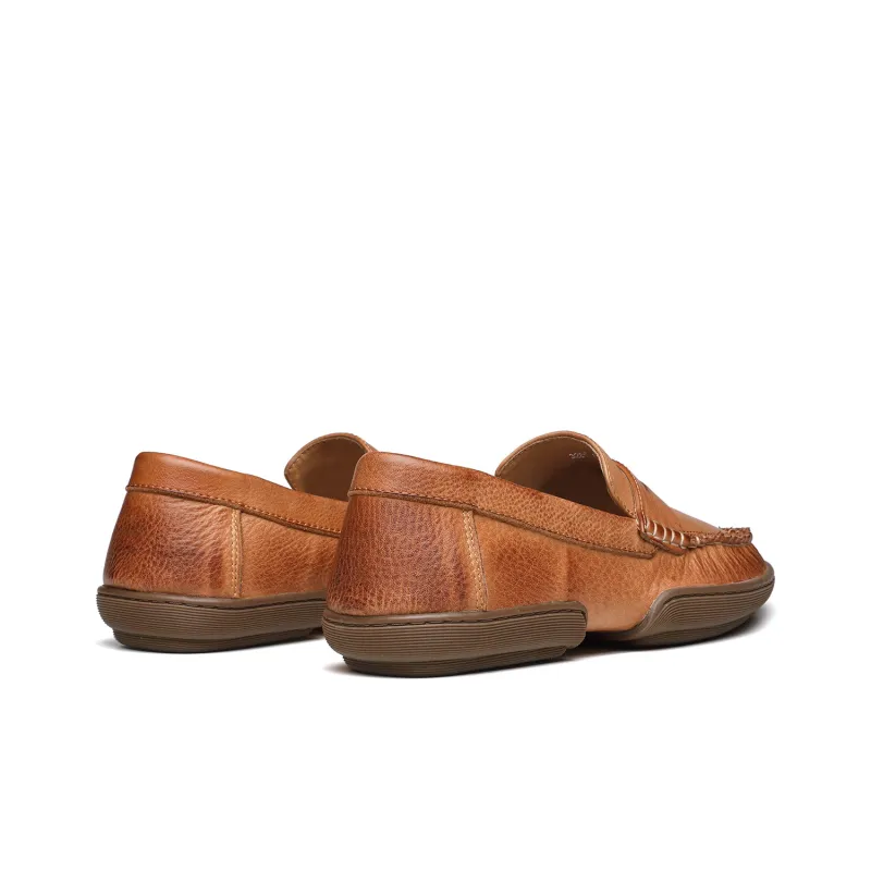 DIENGRLEY Loafers Men Low Top Coffee/Earth Yellow-6
