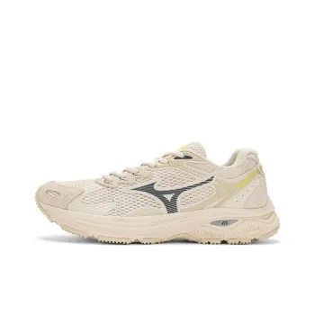 Mizuno Racer S Anti Slip Wear Resistant Low Top Running Shoes Unisex Ecru