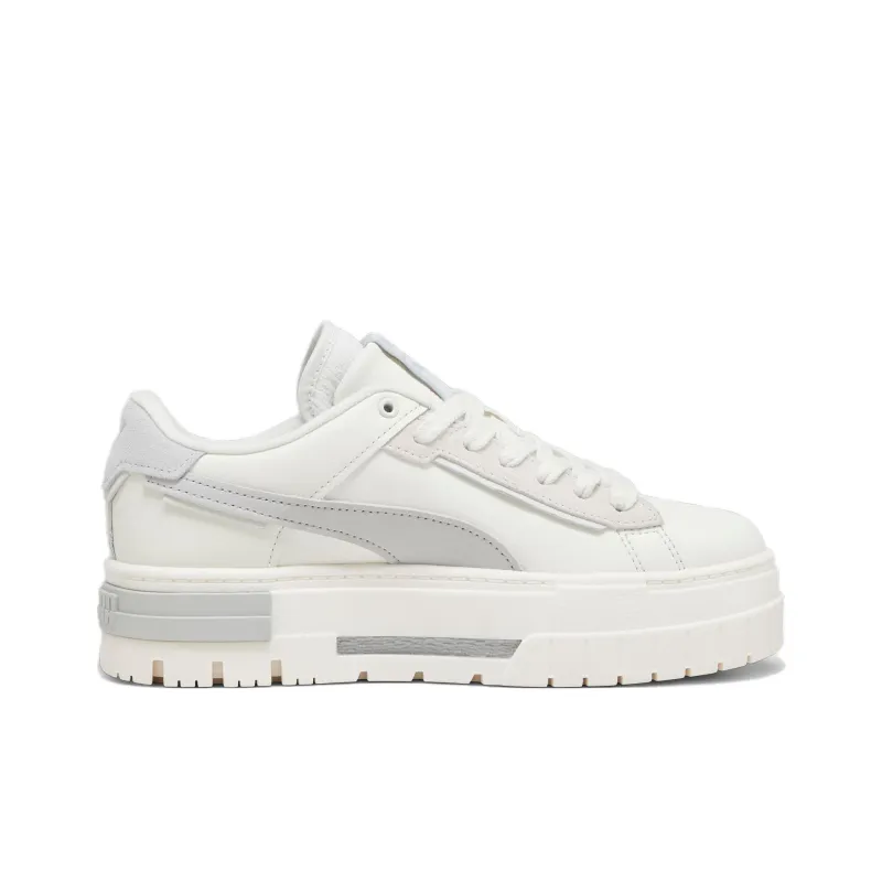 PUMA Mayze Crashed Self Love Anti Slip Wear Resistant Low Top Skateboard Shoes Women's Steady Gray-1